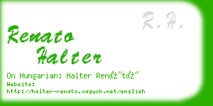 renato halter business card